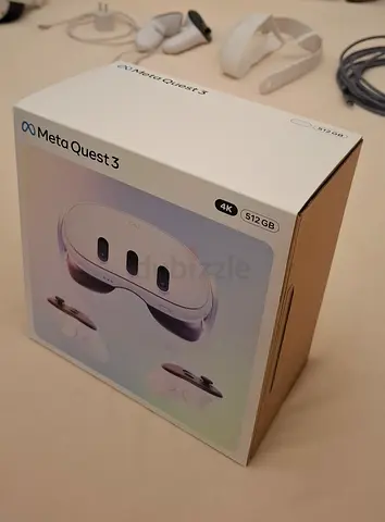 Meta Quest 3 512GB - Pristine Condition + Comfort Head Strap + High-speed PCVR Link Cable