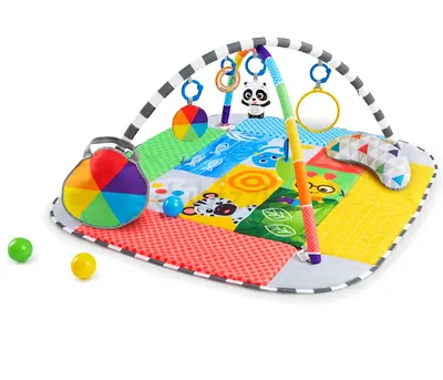 Colorful Baby Activity Gym and Play Mat with Hanging Toys