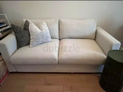 IKEA vimle beige 2-seater sofa bed - good condition