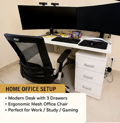 🔥🔥🔥 FLASH SALE 48 H | Home Office Setup + FREE Professional Office Chair + FREE DELIVERY 🔥🔥🔥