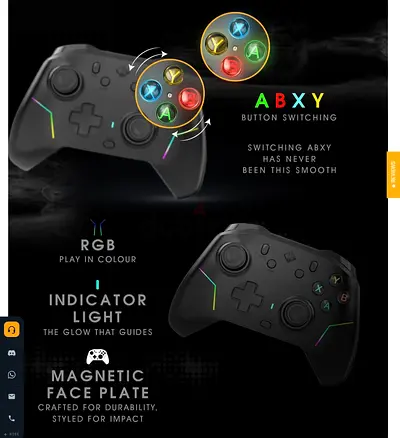 Cosmic Byte Gaming Controller Magnetic Faceplate Xbox Wireless Controller - ABXY Swappable Buttons