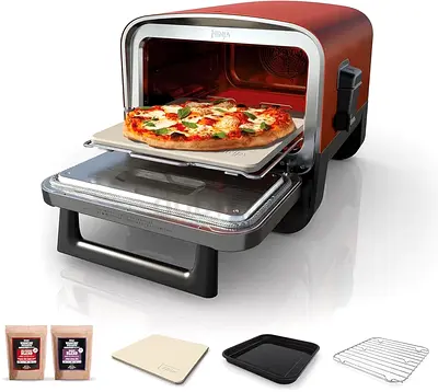 Ninja Woodfire Grill oven with pizza stone