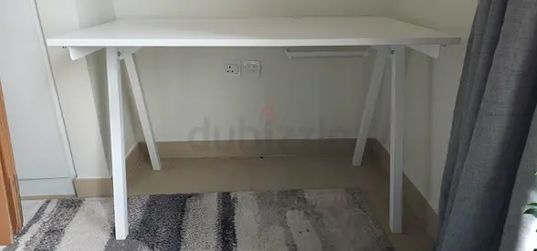 IKEA TROTTEN White Desk (120x70) + TROTTEN Mobile Drawer Unit | MOVING OUT SALE