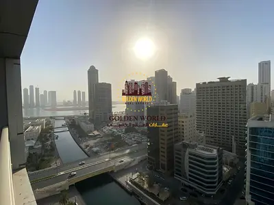 Apartment for Rent in Al Majaz 3 | Stunning Sea View | Free Parking | Prime Location Near All Amenities