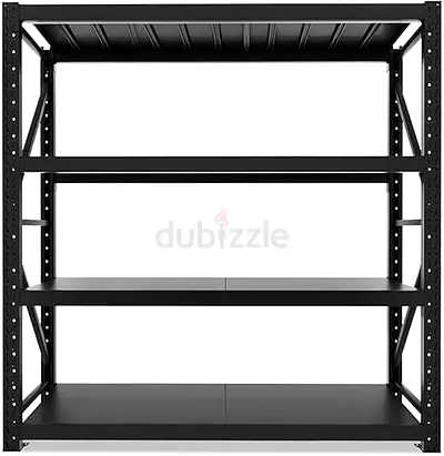 2x2x60 Heavy Duty Storage Rack – Black
