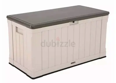 Heavy Duty Outdoor Storage Box / Deck Chest - Large Plastic Garden Trunk
