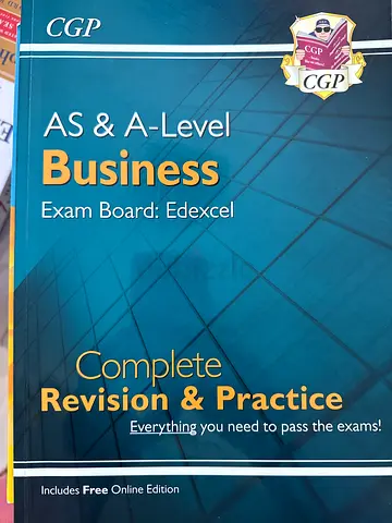 CGP AS  A-Level Business Edexcel Complete Revision  Practice (Includes Free Online Edition)