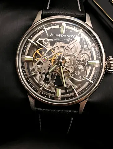 Authentic Italian Skeleton Rubies Watch