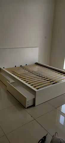 Ikea Queen size bed with mattress available in perfect condition