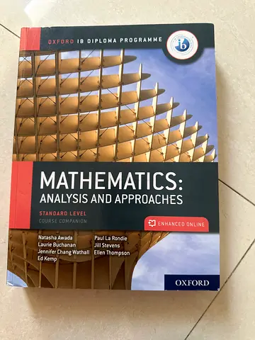 IB MATH AA SL (ANALYSIS AND APPROACHES STANDARD LEVEL) Coursebook Negotiable