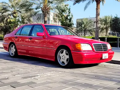 Mercedes S500 LWB AMG W140 In extremely rare red color in excellent condition fully serviced
