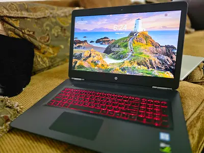 HP Gaming Laptop - 15.6 i7, 8GB RAM, GTX Graphics, Red Backlit Keyboard