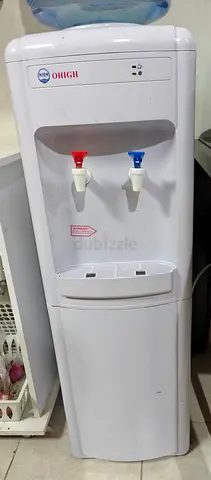 Top loader White OHIGH Water Dispenser with Hot Cold Taps - Good Condition (Heater not working)