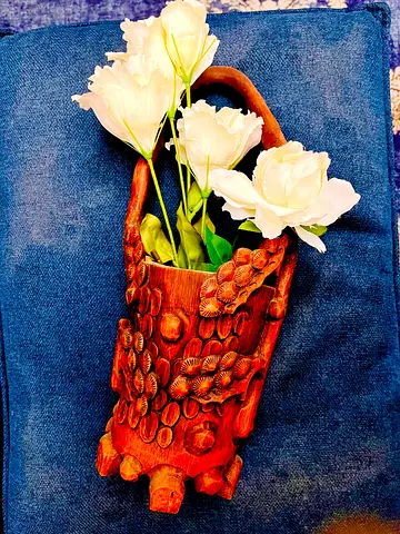 Beautiful HandCarved Bamboo vase from Japan gucci prada bottega veneta versace crate barrel the one