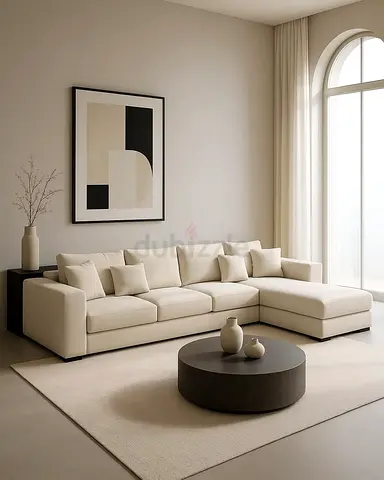 ✨ Premium Cream Sectional Sofa | Where Luxury, Comfort  Style Come Together 🏡🤍