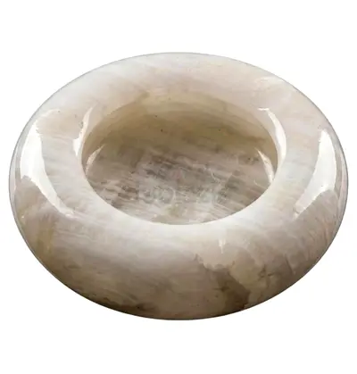 Marble Stone Decorative Bowl - White