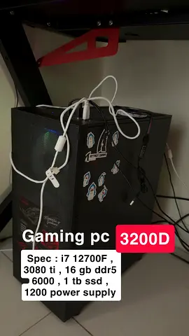 Gaming PC i7-12700F, RTX 3080 Ti, 16GB RAM, 1TB SSD