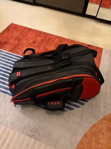 NOX Padel Racket Bag in Black and Orange