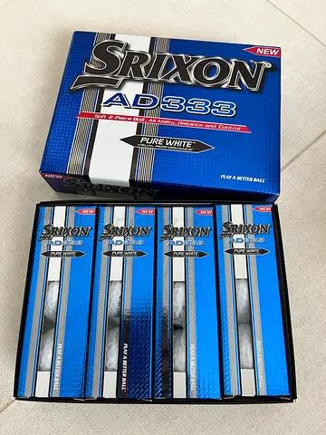 Set of Srixon AD-333 Golf Balls (12 balls) - Pure White