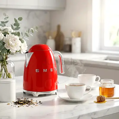 Smeg kettle 1.7 L klf03 red
