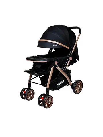 Nurtur Black Rose Gold Standard Baby Stroller - Great Condition Lightly used Price Negotiable