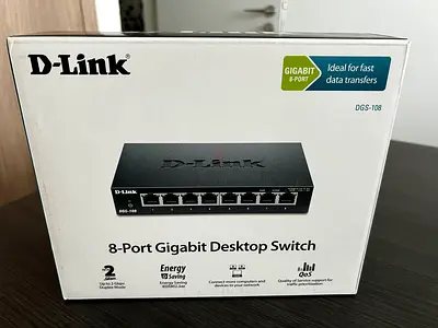 D-Link DGS-108 8-Port Gigabit Desktop Switch - Sealed Box