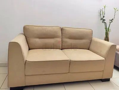 Beige 2-Seater Sofa in very Good Condition
