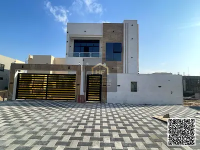 فيلا جديدة كلياً بتصميم عصري للإيجار – 3 غرف نوم رئيسية – الزاهية، عجمان