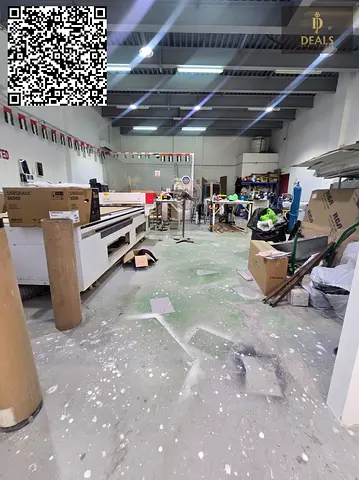 2,800 Sq.Ft. Warehouse with Mezzanine | 35 kW Power | Al Jurf Industrial Area | AED 135,000