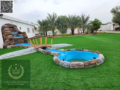فرصة استثمارية مميزة: قصر للبيع في المنامة وعجمان، يضم 4 حدائق خاصة ومسبحاً.