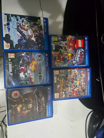 Lot of 5 PS Vita Games - LEGO Movie, Freedom Wars, Sword Art Online +2