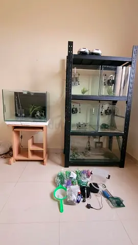 حوض و مجموعة احواض  سمك متكاملة بسعر رخيص، perfect price aquarium with stand and equipments