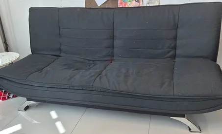 Black fabric convertible sofa bed Home Center