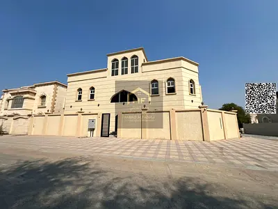 New villa for sale in Al Muwaihat 3 Corner plot on two streets Land area: 625 sq m Land area: 6727 sq ft Built-up area: 8500 sq ft Consists of 12 mast