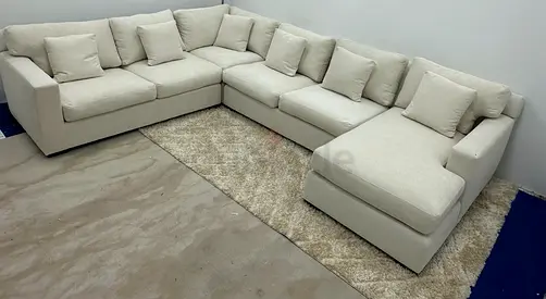 Perfect condition cratebarrel Ushape sofa