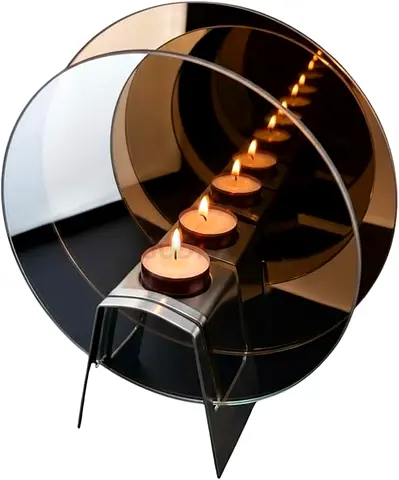 Infinity Candle Mirror Lamp Decorative Reflective Tealight Holder