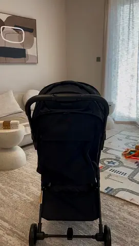 Lightweight black compact Bonfino stroller - good condition