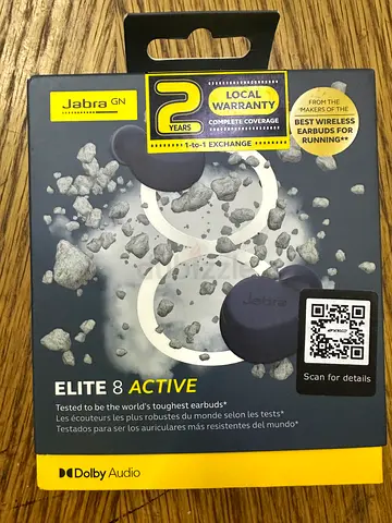 Jabra Elite 8 Active True Wireless Earbuds -Black)