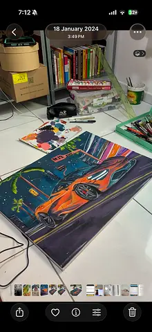 Original Hand-Painted McLaren 720S Canvas Art — GTA Aesthetic