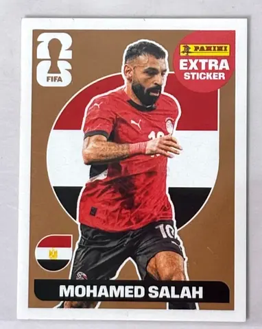 Panini sticker gold Mohamed Salah