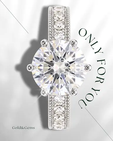 Exquisite Diamond Ring 1.14ct | 18K White Gold | IGI Certified