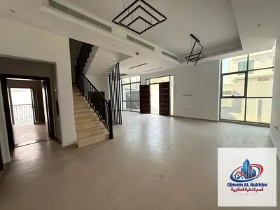Annual Villa for Rent in Al Hoshi | 5 Master Bedrooms with Built-in Wardrobes, Kitchen, Spacious Living Hall, Guest Bathroom, Car Parking, AED 150,000