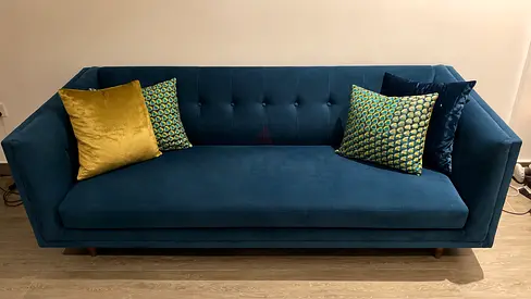 Blue 3-seater sofa in great condition