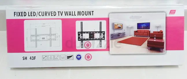 Fixed LED/Curved TV Wall Mount (SH 43F) - New in Box