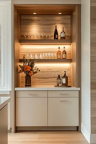 Elegant Home Coffee Cabinet