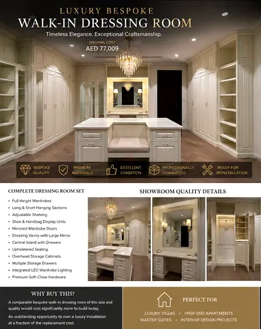 Luxury Bespoke Walk-in Dressing Room