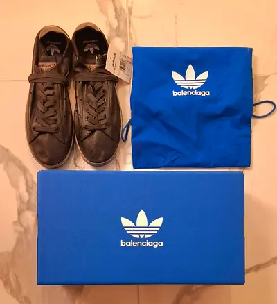 Balenciaga x Stan Smith Adidas Shoes Worn Out Black