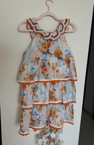 Zimmerman crochet floral dress 12 y.