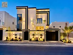 Villa for sale in Ajman, Al Zahia. 5 master bedrooms, 2 living rooms, 5 bathrooms, kitchen, kitchene