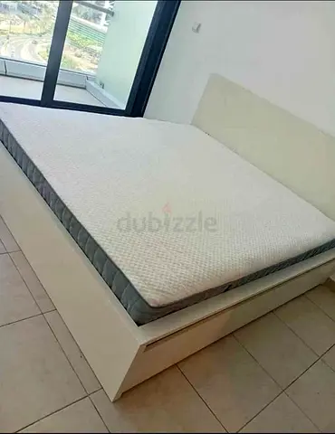 IKEA MALM King Size Bed + 2 Storage Drawers + Mattress